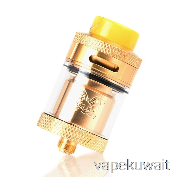 Hellvape X Heathen Dead Rabbit 25mm RTA Gold Vape الكويت